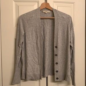 LOFT grey cardigan (small)
